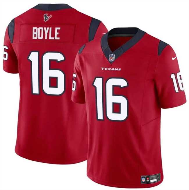 Men & Women & Youth Houston Texans #16 Tim Boyle Red 2024 F.U.S.E Vapor Untouchable Stitched Jersey